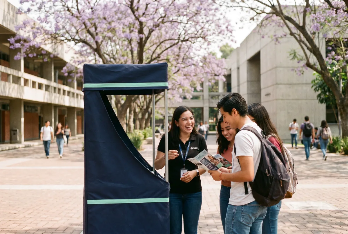 Kiosco en espacio exterior